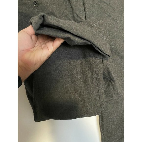 Polo Ralph Lauren Wool Pants Made in Italy Gray Cuffed Flat Front Mens 33x29. - Picture 3 of 11